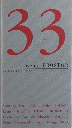 Obálka čísla Revue Prostor č. 33